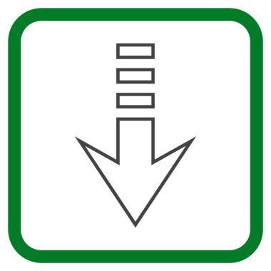 Vektör simgesi bir çerçeve içinde gönderin