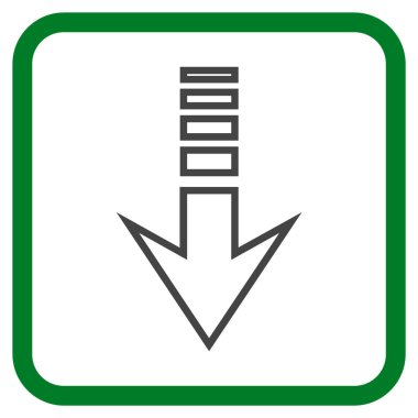 Vektör simgesi bir çerçeve içinde gönderin