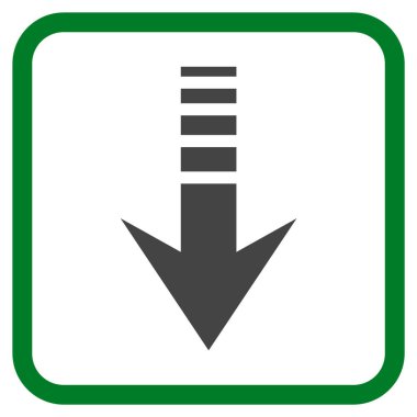 Vektör simgesi bir çerçeve içinde gönderin