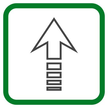 Vektör simgesi bir çerçeve içinde gönder