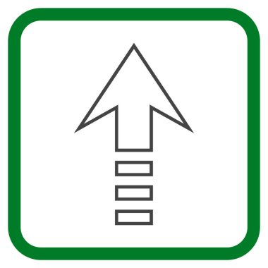 Vektör simgesi bir çerçeve içinde gönder