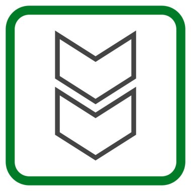 Vektör simgesi bir çerçeve içinde aşağı kaydır