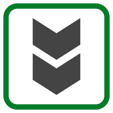 Vektör simgesi bir çerçeve içinde aşağı kaydır