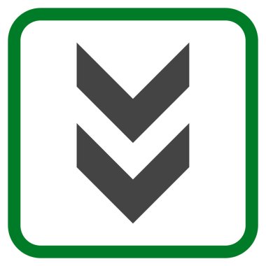 Vektör simgesi bir çerçeve içinde aşağı kaydır