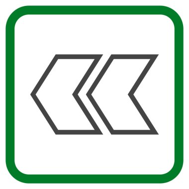 Shift Sol vektör simgesi bir çerçeve içinde