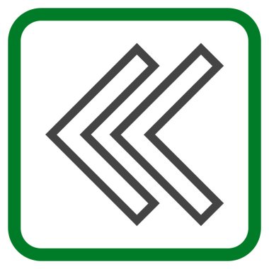 Shift Sol vektör simgesi bir çerçeve içinde