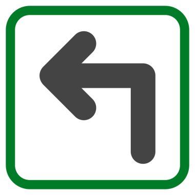 Sol vektör simge bir çerçevede açmak