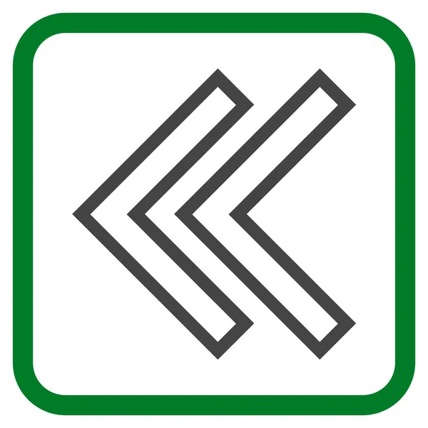 Maiusc icona vettoriale sinistra in una cornice — Vettoriale Stock