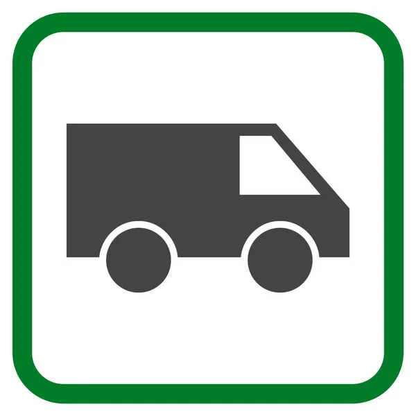 Van Vector icono en un marco — Vector de stock