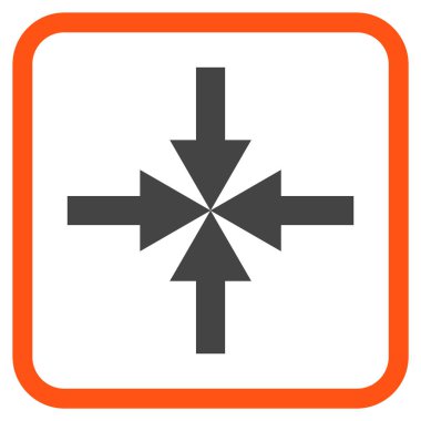 Oklar vektör simgesi bir çerçeve içinde sıkıştırmak