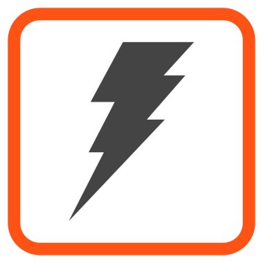 Vektör simgesi bir çerçeve içinde yürütmek