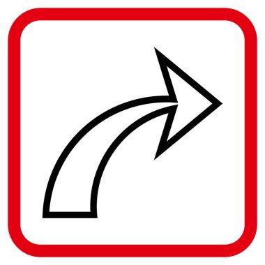 Vektör simgesi bir çerçeve içinde Yinele