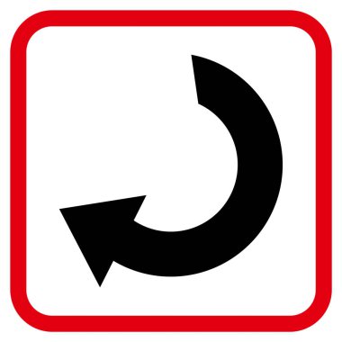 Vektör simgesi bir çerçeve içinde döndürme