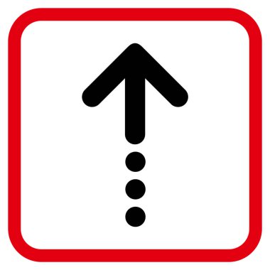 Vektör simgesi bir çerçeve içinde gönder