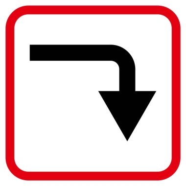 Vektör simgesi bir çerçeve içinde geri çevirmek