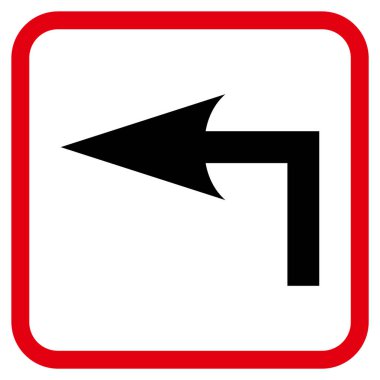 Sol vektör simge bir çerçevede açmak