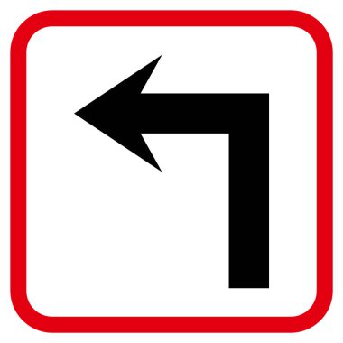 Sol vektör simge bir çerçevede açmak