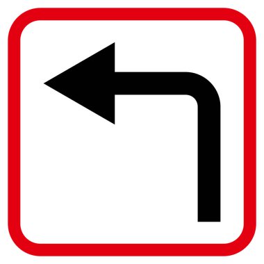 Sol vektör simge bir çerçevede açmak