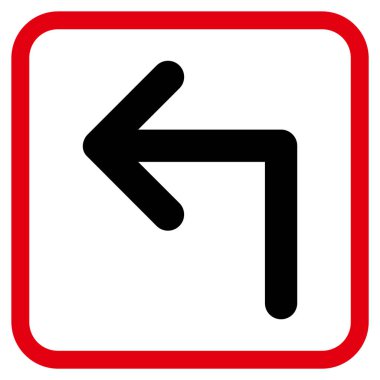 Sol vektör simge bir çerçevede açmak