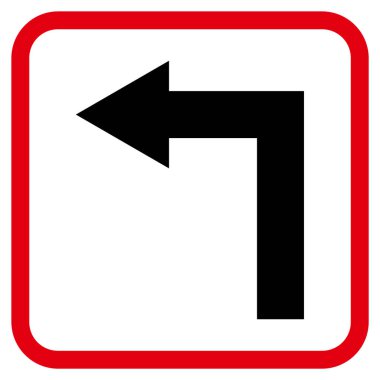 Sol vektör simge bir çerçevede açmak