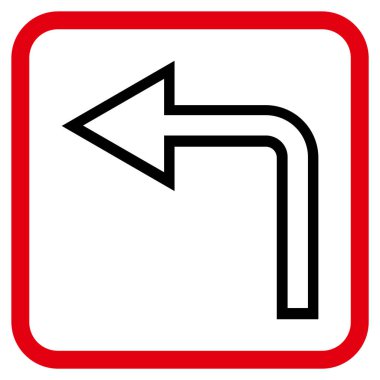 Sol vektör simge bir çerçevede açmak