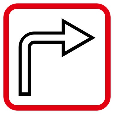 Doğru vektör simge bir çerçevede açmak