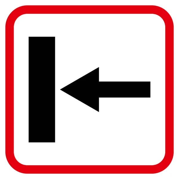 Move Left Vector Icon In a Frame — Stock Vector