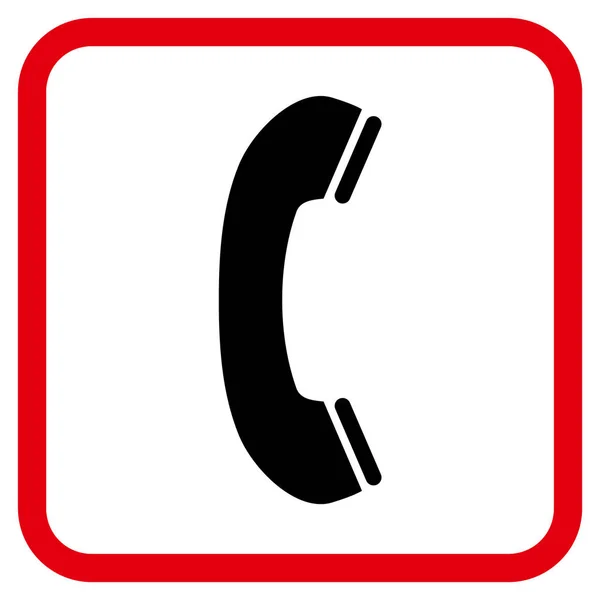 Ontvanger Vector telefoonpictogram In een Frame — Stockvector