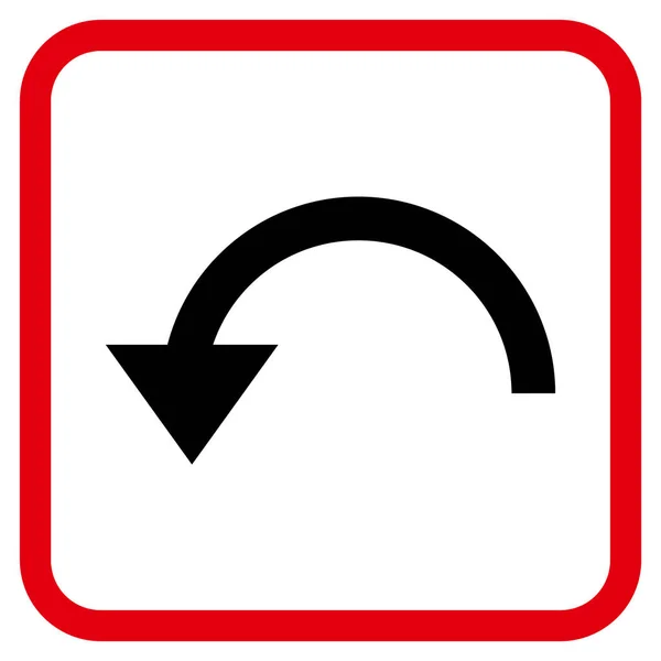 Rotera Ccw vektor ikonen i en ram — Stock vektor