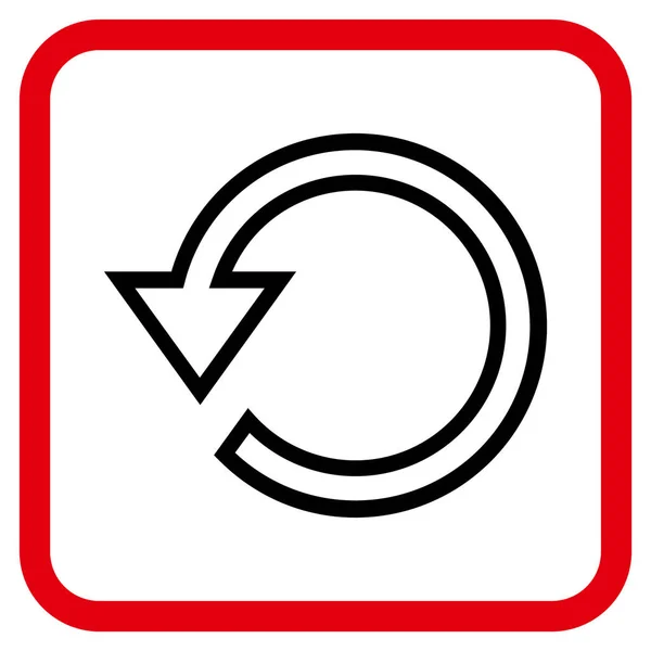 Vektor-Symbol in einem Rahmen drehen — Stockvektor