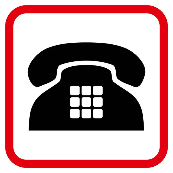 Телефонная векторная икона в кадре — стоковый вектор