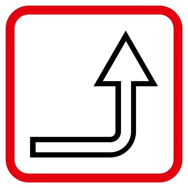 Vektor-Symbol in einem Frame öffnen — Stockvektor