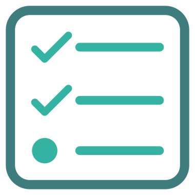 Denetim listesi vektör simgesi bir çerçeve içinde