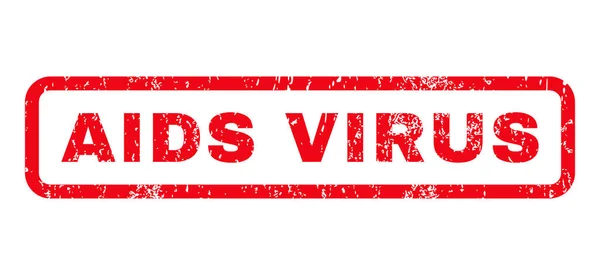СНІД вірус гумовий штамп — стоковий вектор