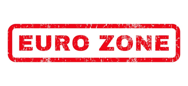 Carimbo de borracha da zona euro — Vetor de Stock