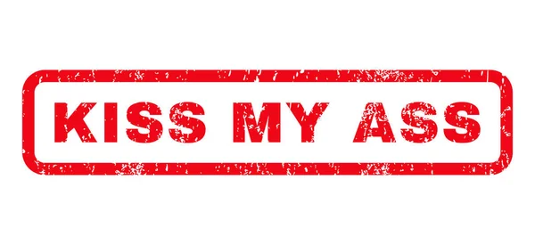 Kiss My Ass Rubber Stamp — Wektor stockowy