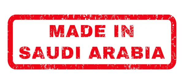Sello de goma hecho en Arabia Saudita — Vector de stock