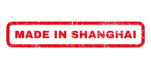 Hecho en Shanghai sello de goma — Vector de stock