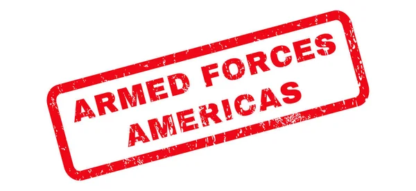 Резиновая марка Вооружённых сил Америки — стоковый вектор