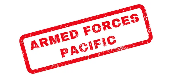 Ένοπλες δυνάμεις Ειρηνικού καουτσούκ σφραγίδα — Διανυσματικό Αρχείο