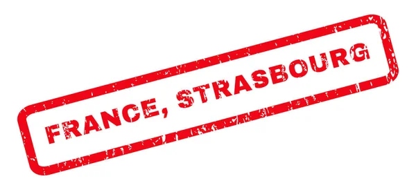 Frankreich strasbourg rubber stamp — Stockvektor