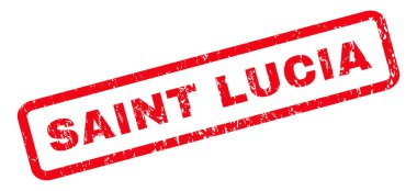 Saint Lucia kauçuk Stamp