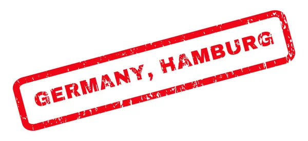 Tyskland Hamburg gummistämpel — Stock vektor
