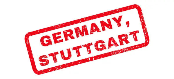 Deutschland stuttgart rubber stamp — Stockvektor