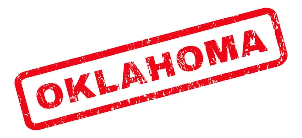 Oklahoma Sello de goma — Vector de stock
