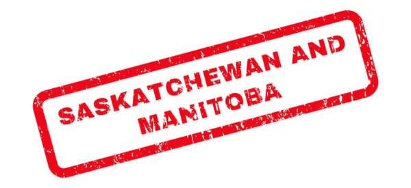 Saskatchewan a Manitoba razítko — Stockový vektor