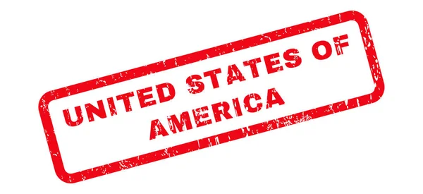Estados Unidos da América Rubber Stamp —  Vetores de Stock