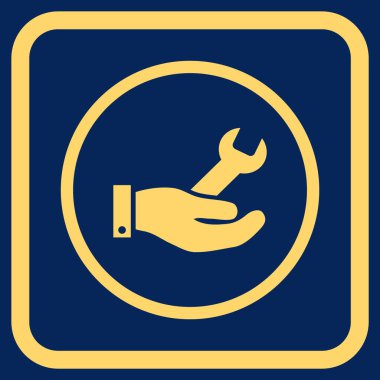 Onarım hizmeti vektör simgesi bir çerçeve içinde