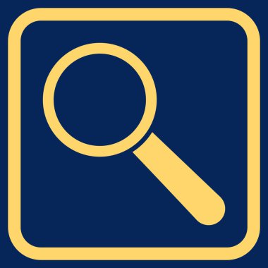 Arama aracı vektör simgesi bir çerçeve içinde