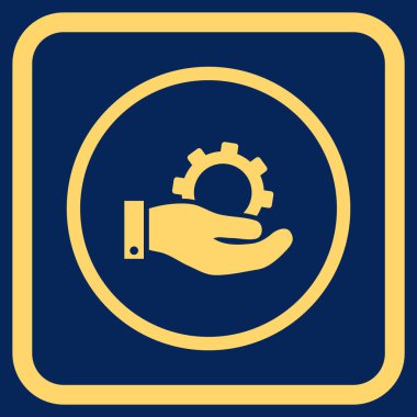 Hizmet vektör simgesi bir çerçeve içinde